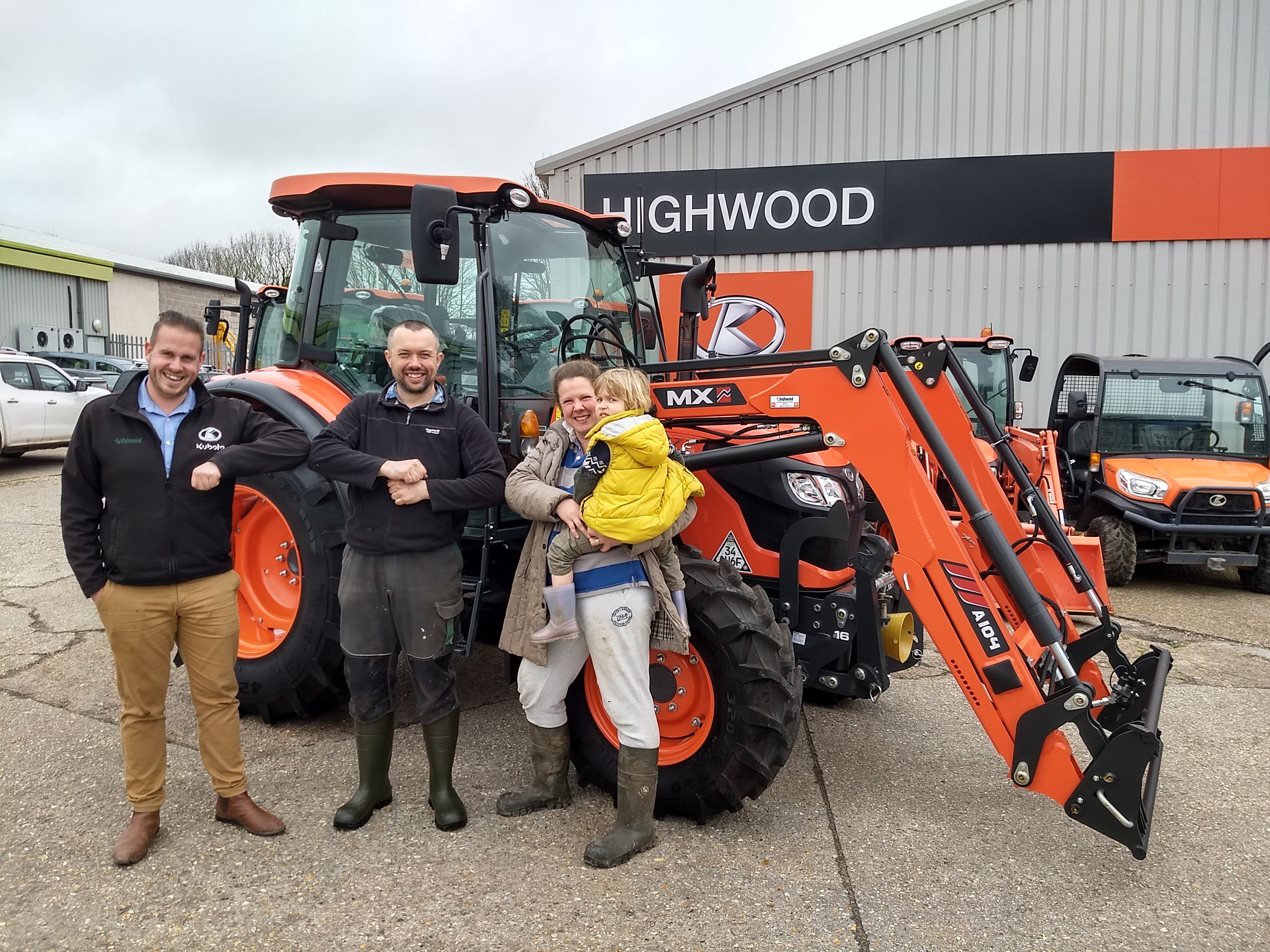 New KUBOTA M4072 tractor to local Community Trust