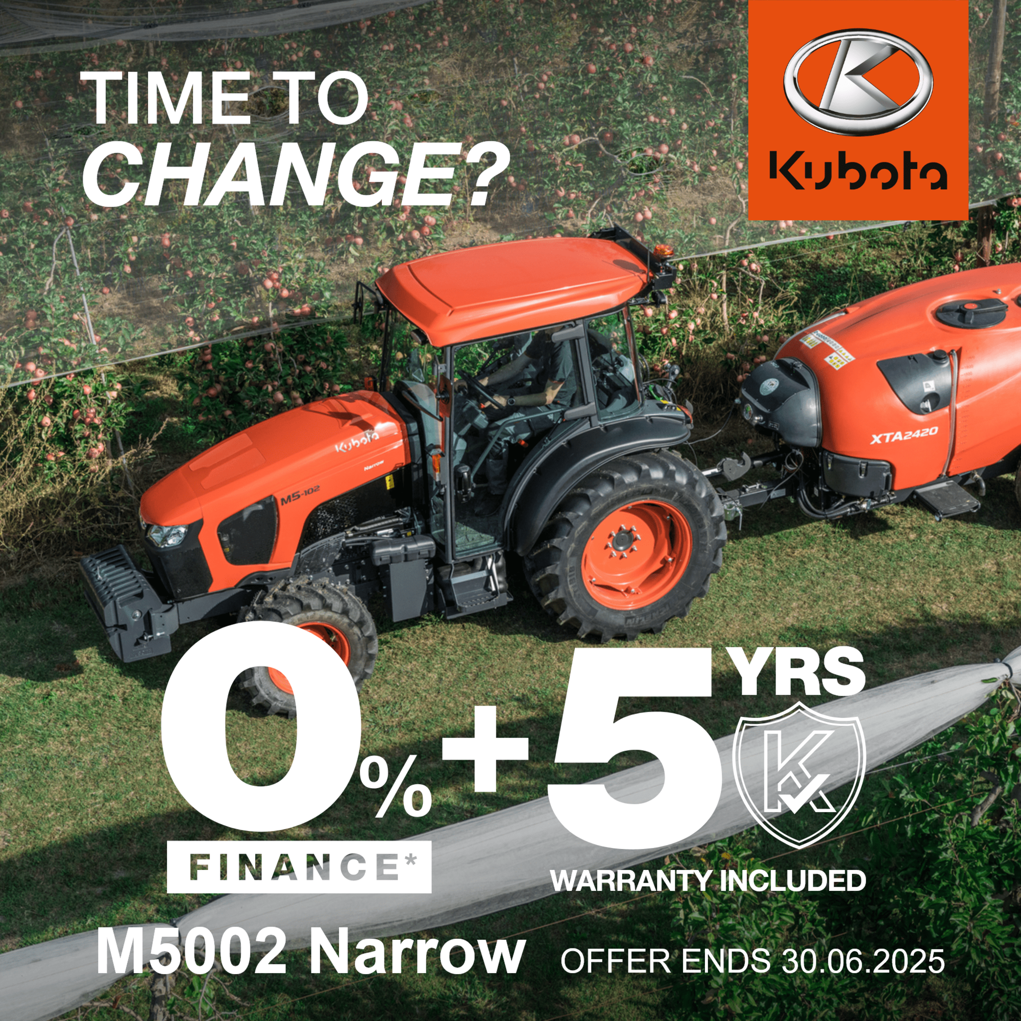 Kubota M5002N - For those Narrow jobs