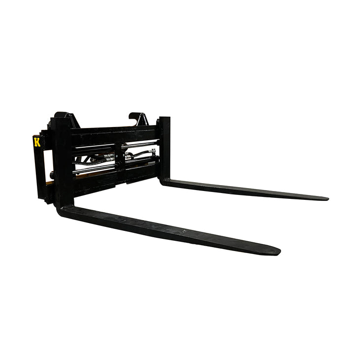 KELLFRI 2.5t 1.2m Pallet Forks cw SMS/TRIMA brackets & Hydr Adj - £1050 +VAT