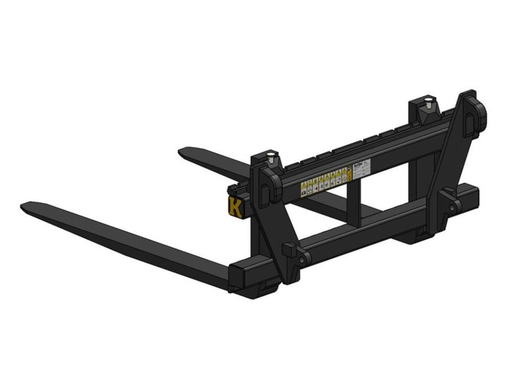 KELLFRI 2.5t 1.2m Pallet Forks w/ EURO brackets - £440 +vat