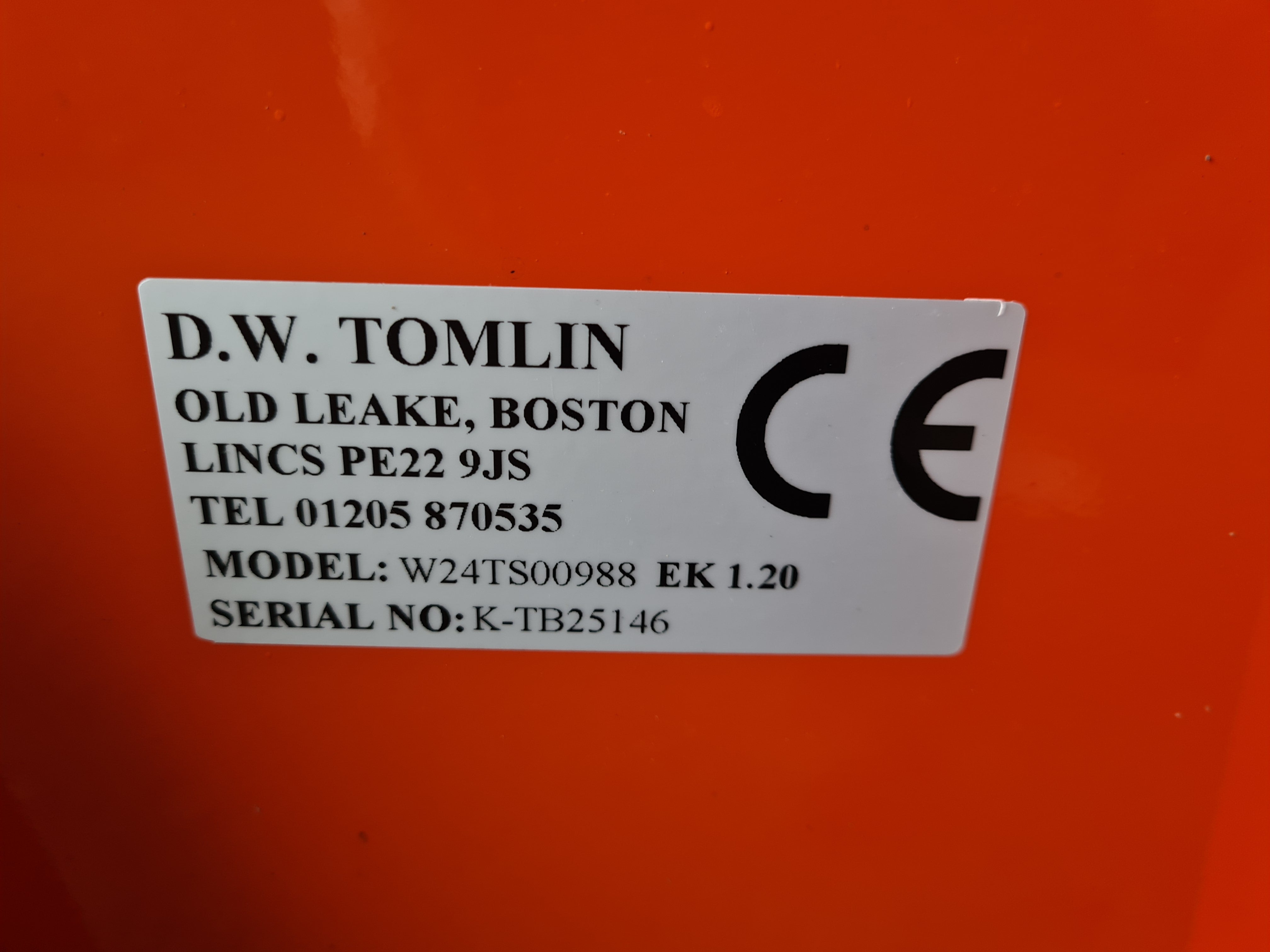 Kubota EK 1.20 Mounted 4ft Transport Box