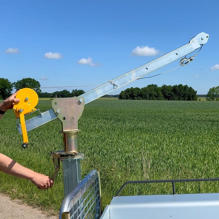 KELLFRI 23-TV07PRO2 700kg Compact ATV Tractor Tipping Forestry Trailer with crane - £1590 +VAT