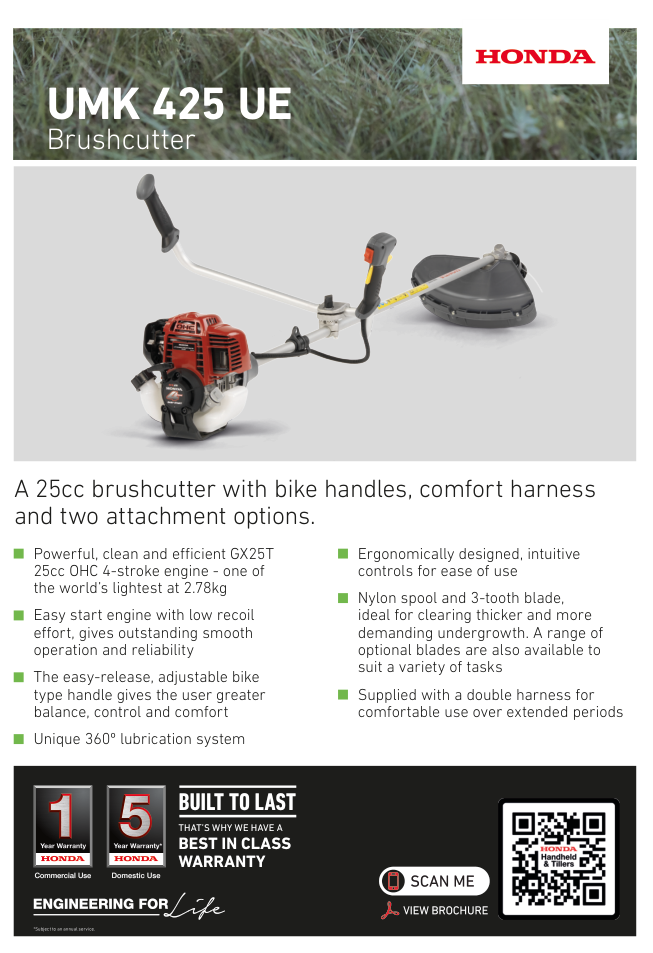 Honda UMK 425UE Handle Type Brushcutter