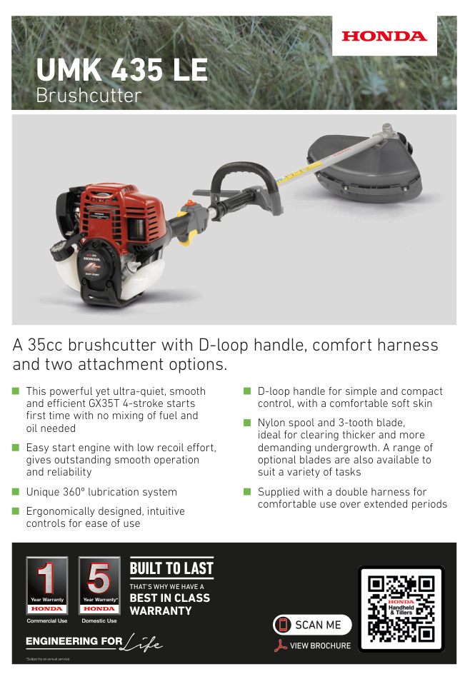 Honda UMK 435LE Loop Type Brushcutter