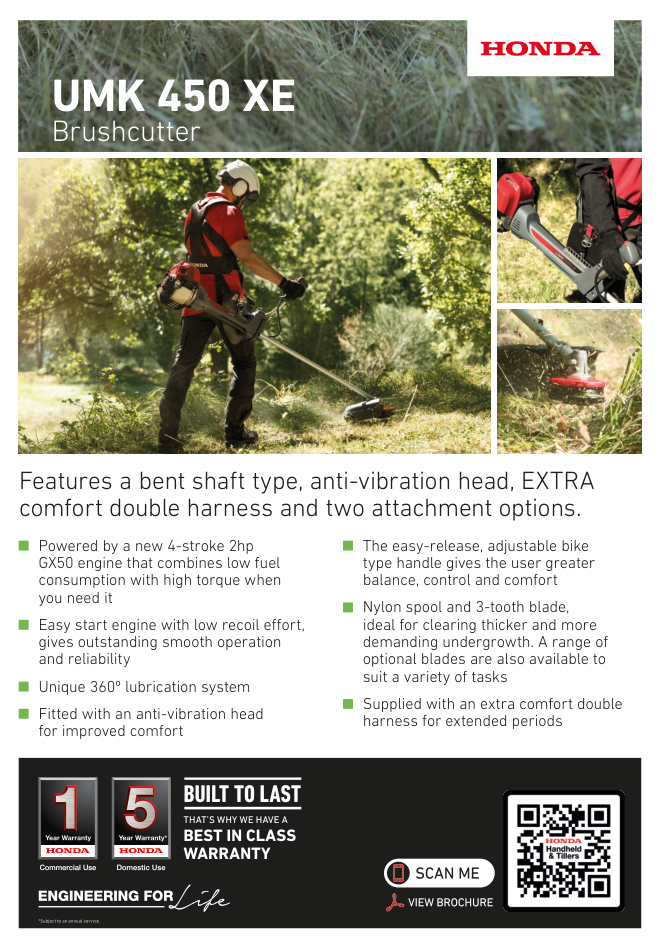 Honda UMK 450XE Handle Type Brushcutter