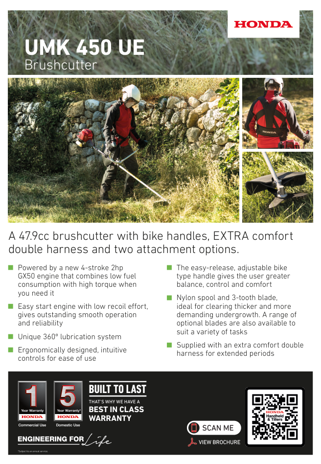 Honda UMK 450UE Handle Type Brushcutter