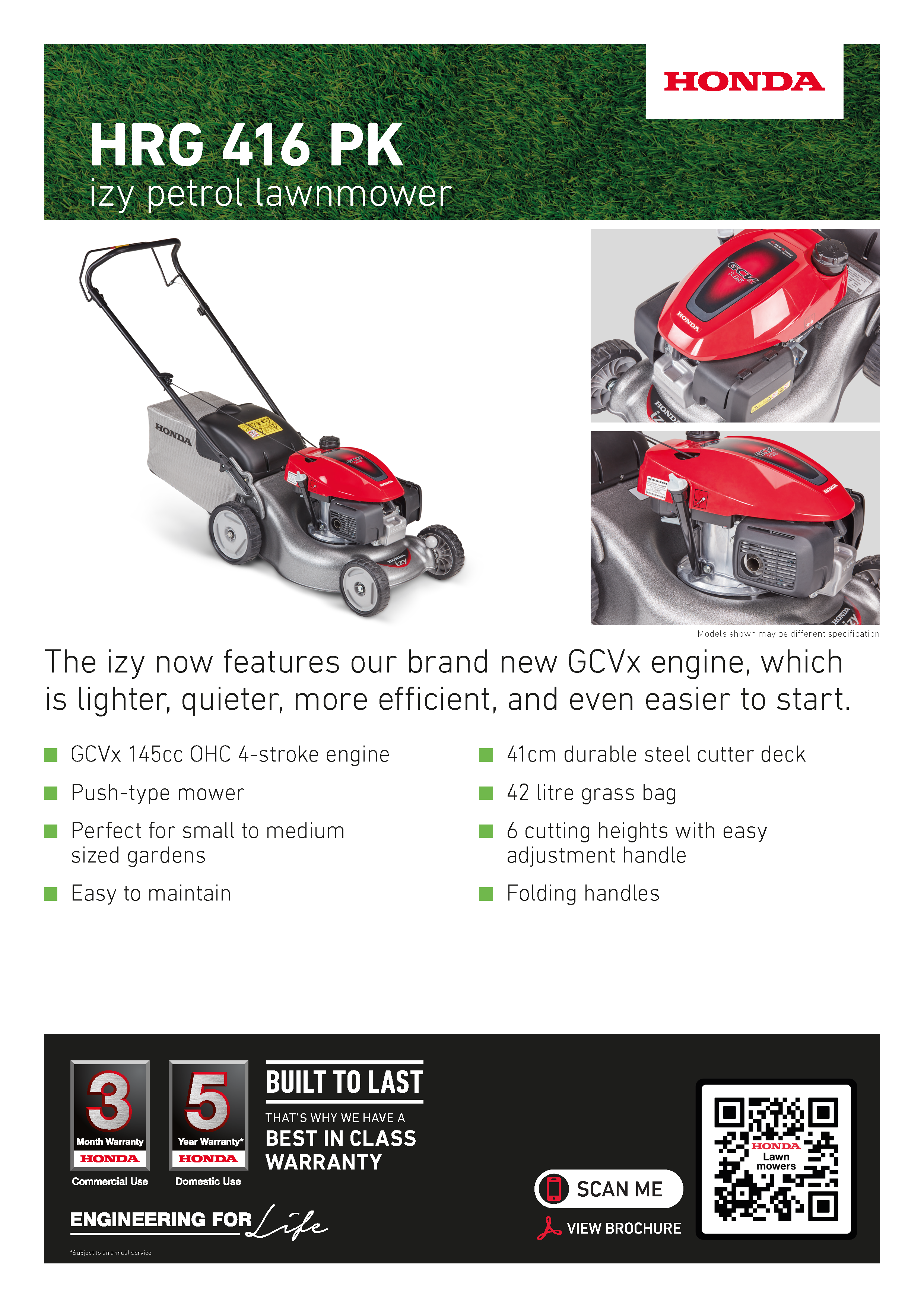 Honda IZY HRG-416C1-PK Push Mower