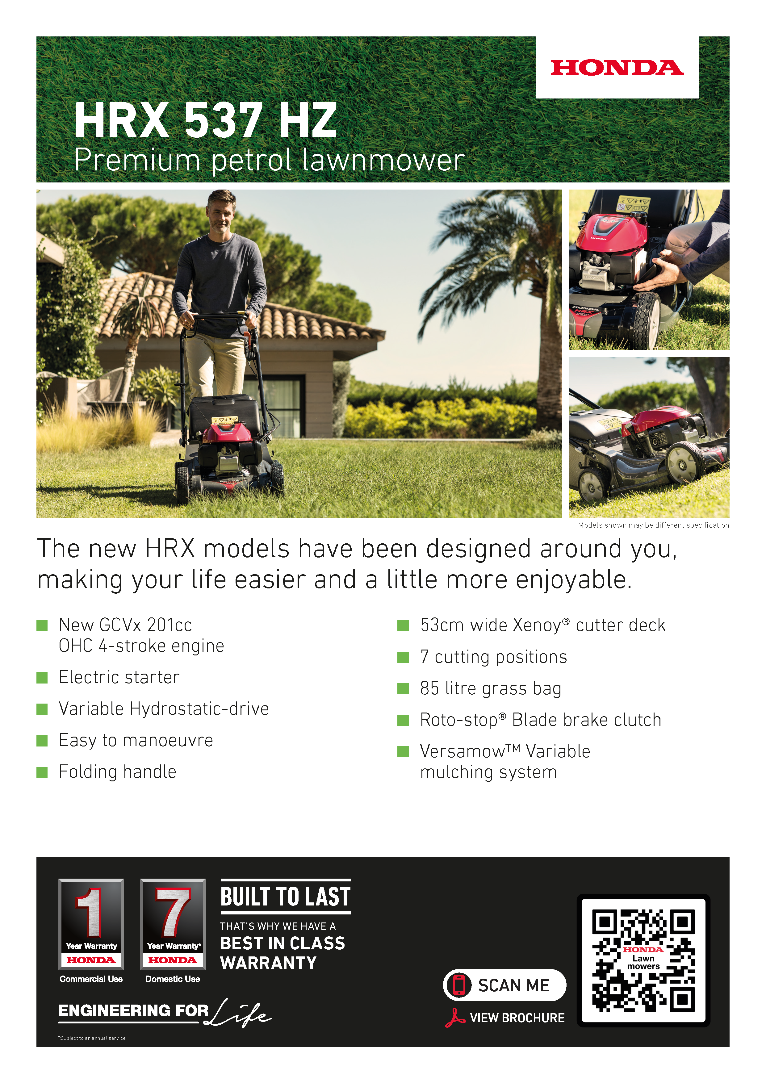 Honda HRX-537HZ S/Drive Mower