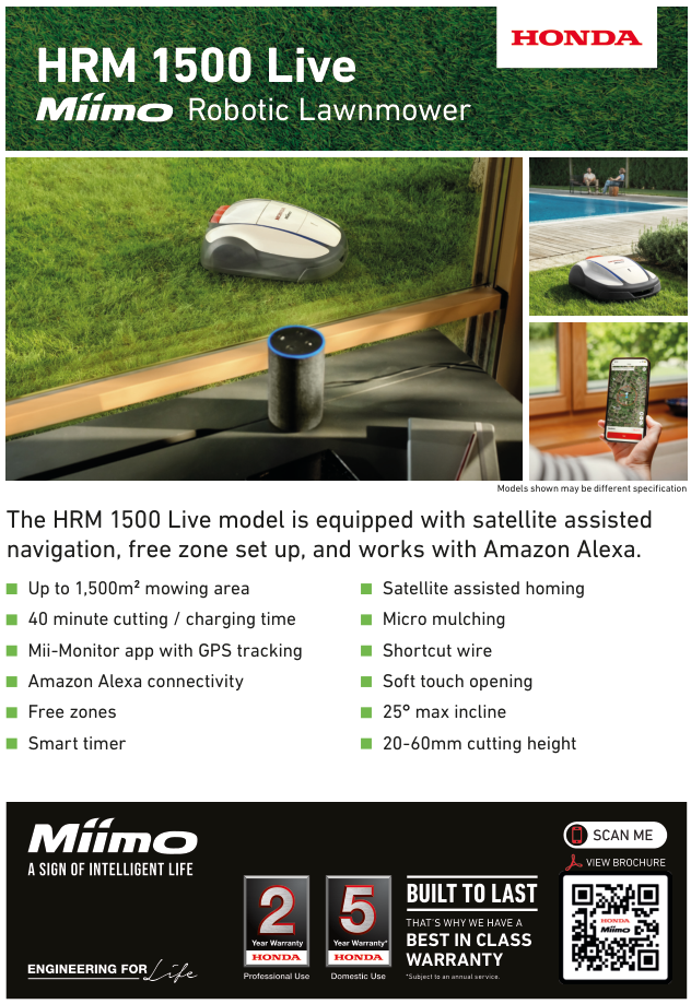 HONDA HRM 1500 LIVE - Robotic Mower - up to 1500m2