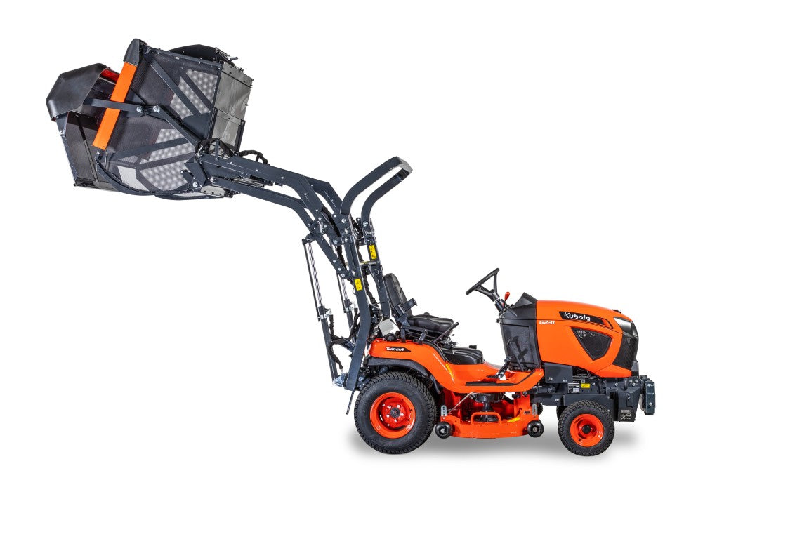 KUBOTA G231 HD Rideon Mower with 48" Deck and High Dump Collector - £15,500 +vat