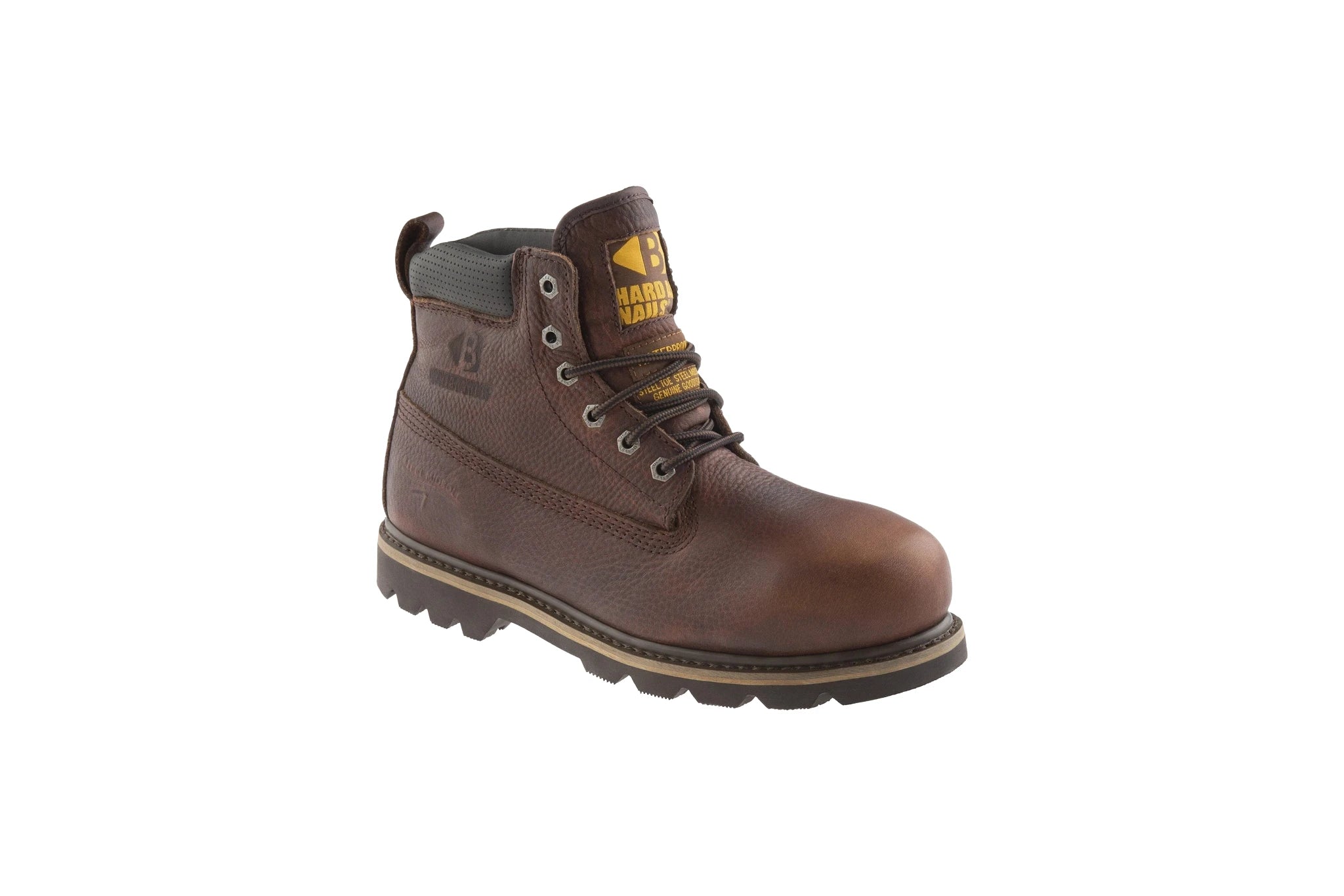 Buckler Buckbootz Waterproof Safety Boots - Brown UK 6