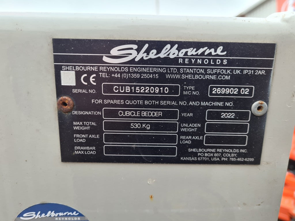 Shelbourne Reynolds CB150 Cubicle Bedder - £4875 +VAT