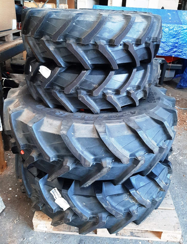 Kubota M4 Agric Wheels - 320/85-20 & 420/85-30 - £5000 +vat