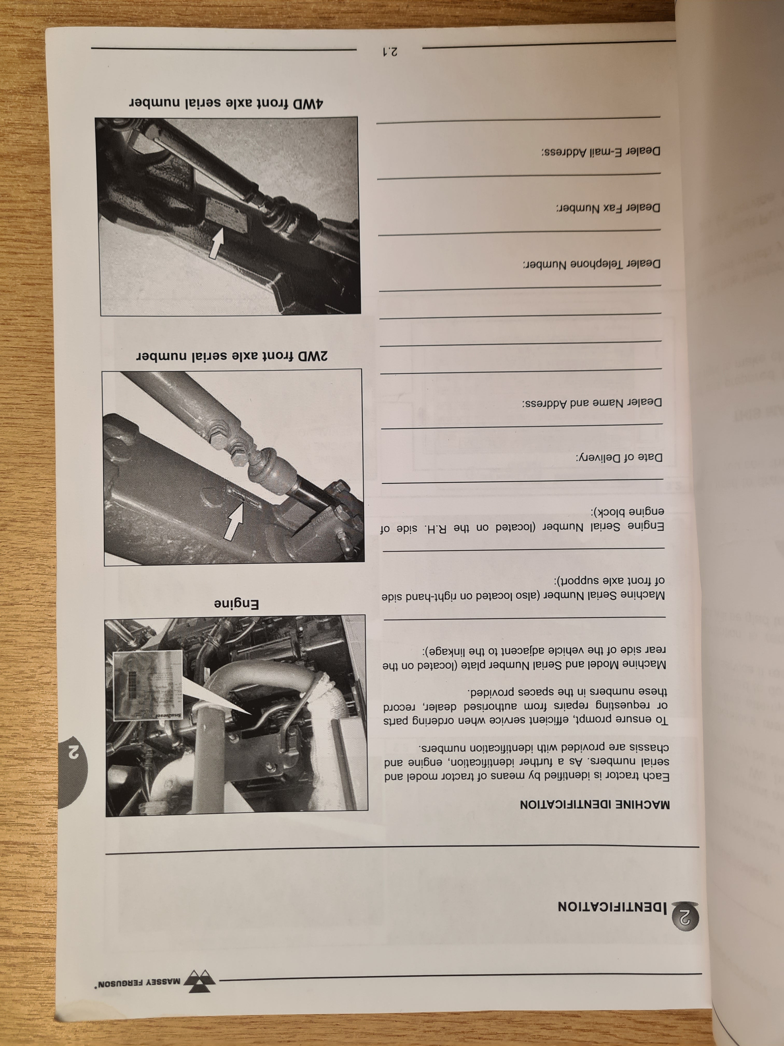 MF 3600 Series Tractor Operator Instruction Manual - £12 (+vat)