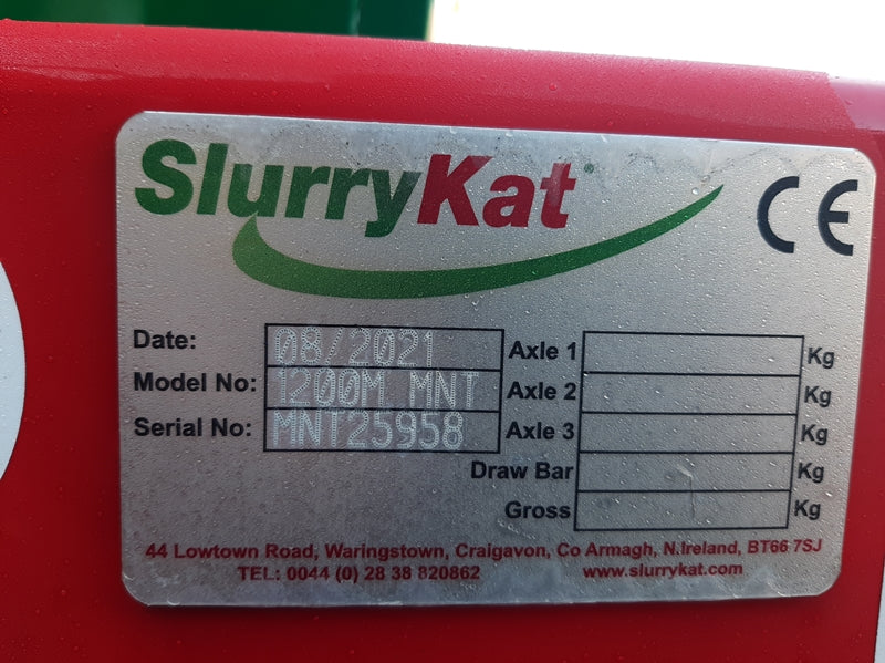 SlurryKat Mounted 1200 Reeler - £5700 +VAT