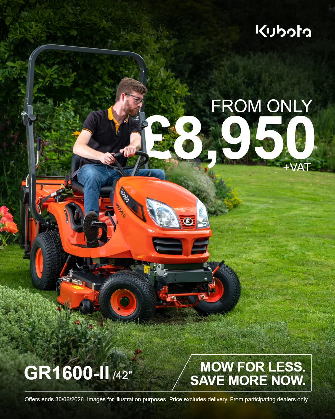 GR1600-II Rideon Mower - at ONLY £8,950 (+vat)
