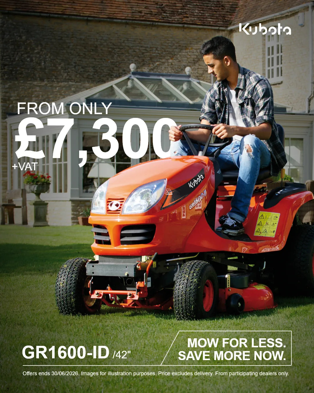 GR1600-ID Rideon Mower - at ONLY £7,300 (+vat)