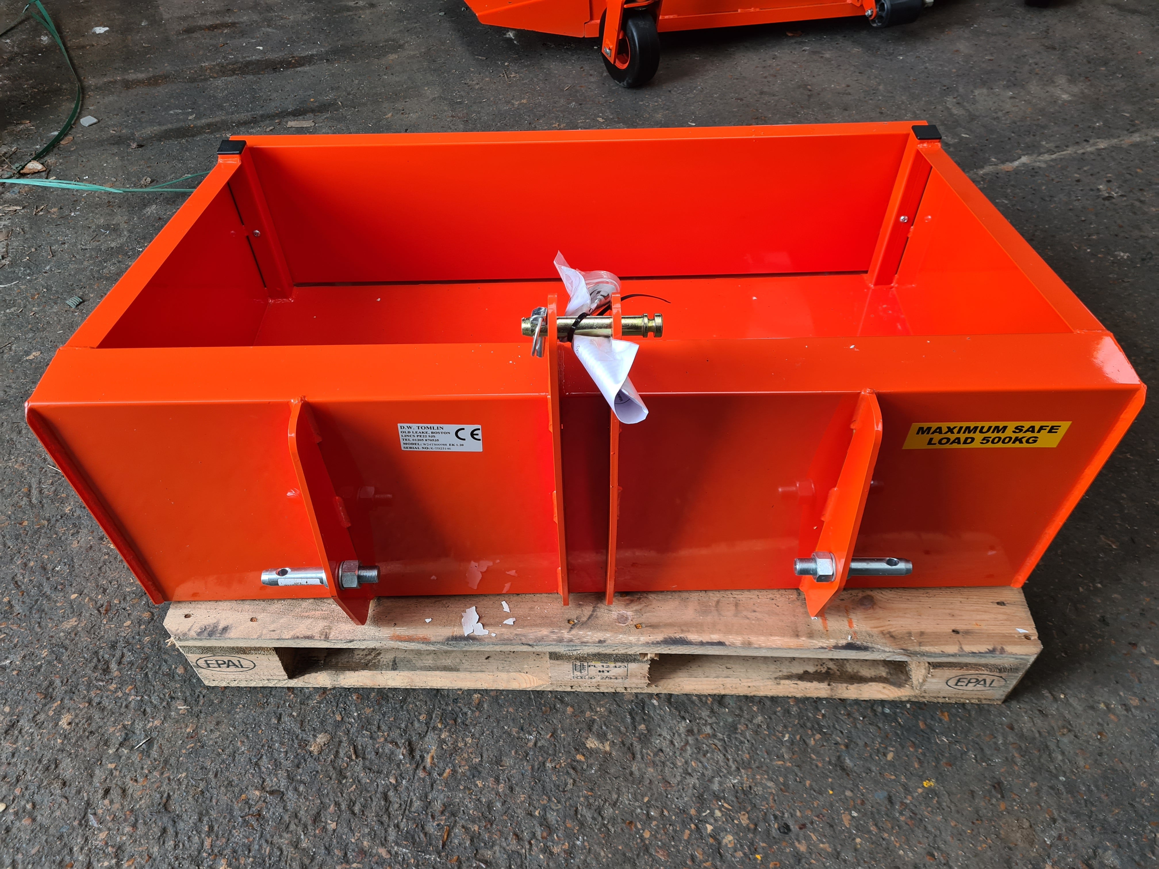 Kubota EK 1.20 Mounted 4ft Transport Box