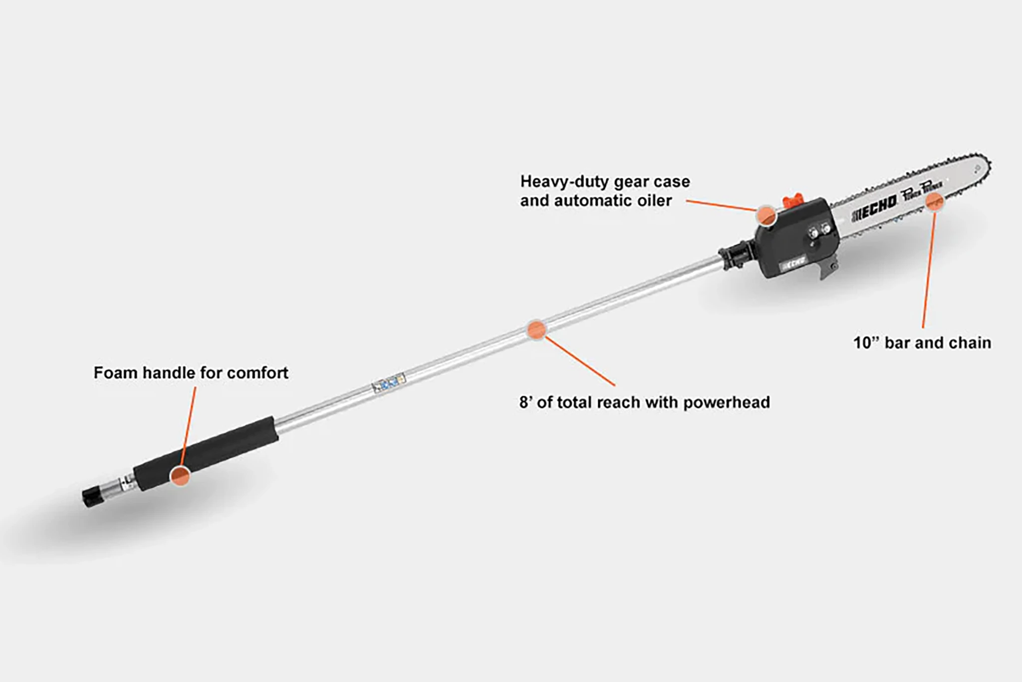 ECHO Pas-Pruner. Multi tool attachment