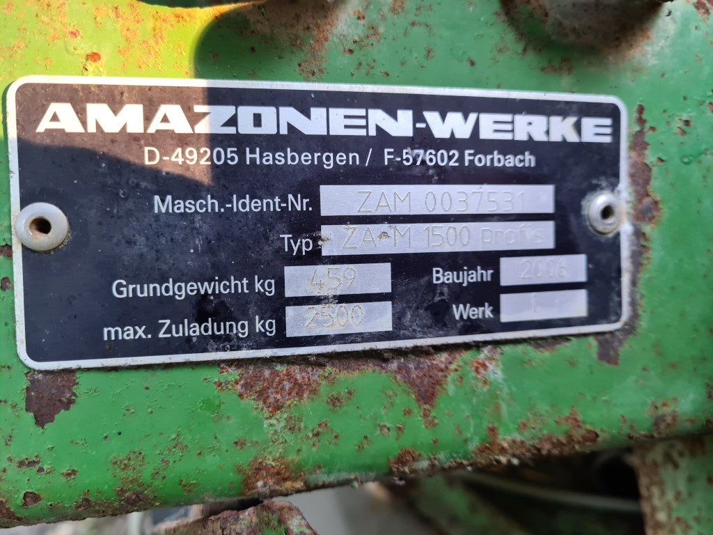 Used AMAZONE ZA-M 1500 Profis Hydro with extensions and Teagle Bag Lifter