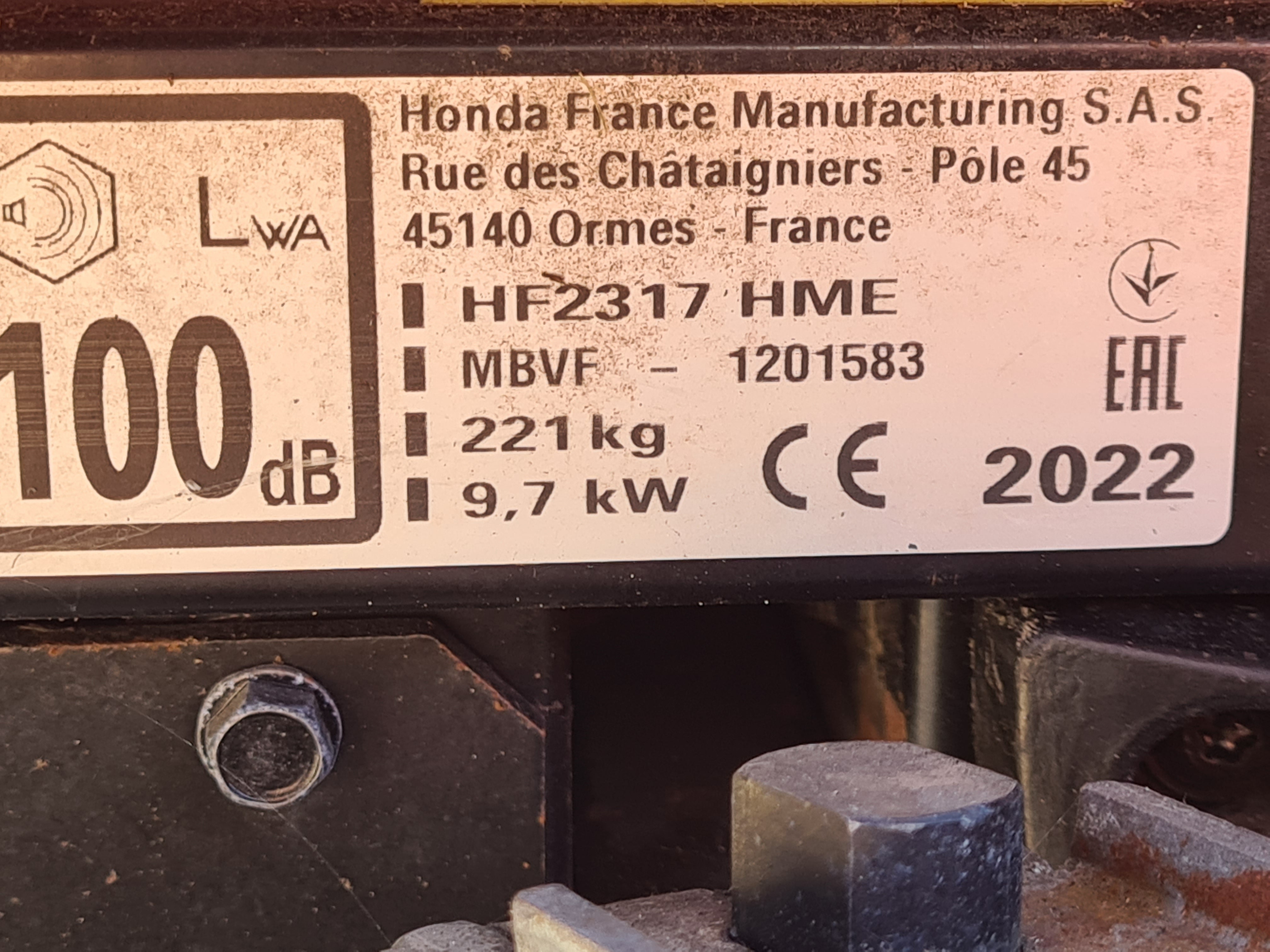 Honda HF2317 HME 36" Ride On Mower