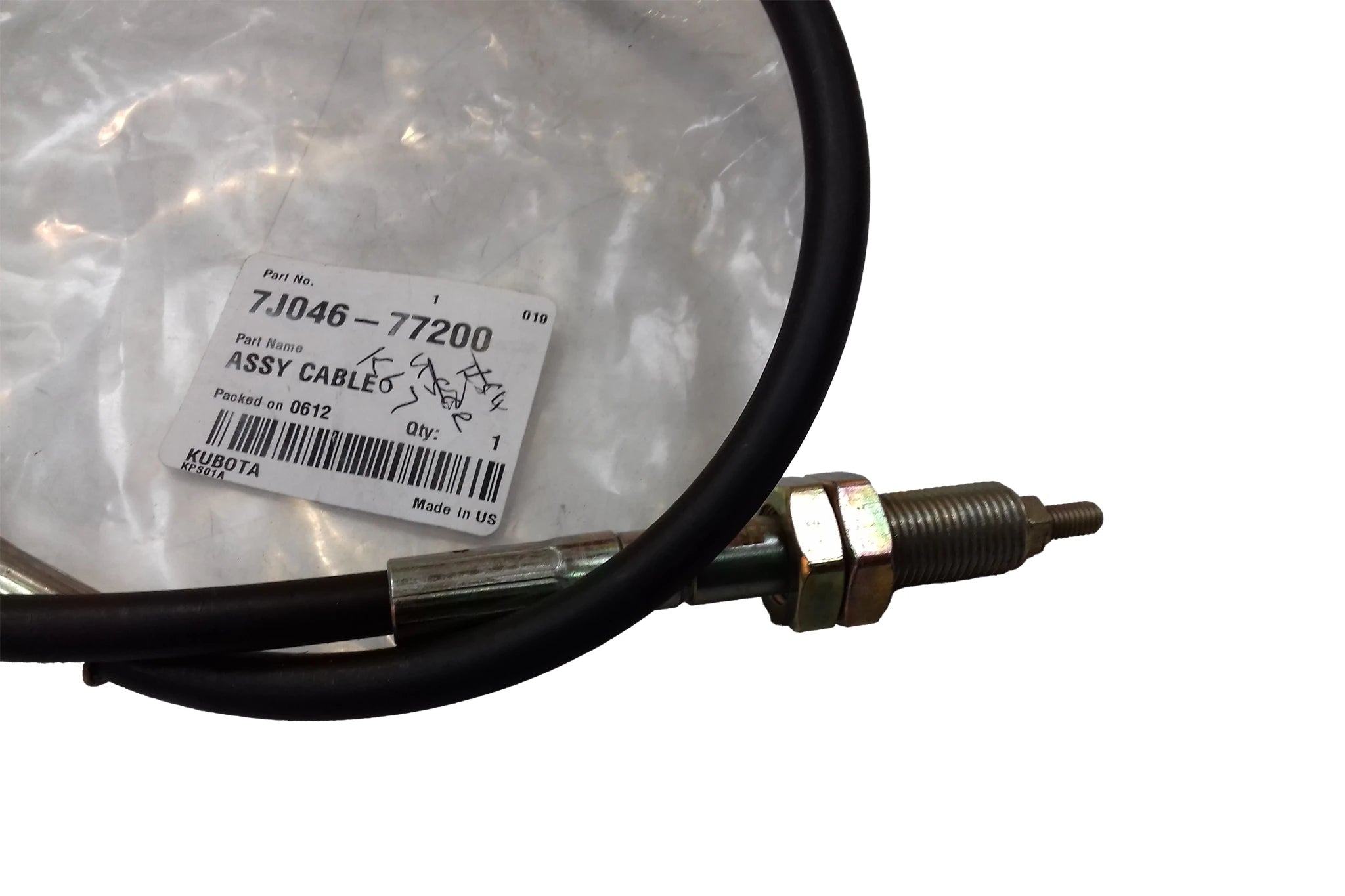 Kubota Front Loader Assembly Cable 7J046-77200